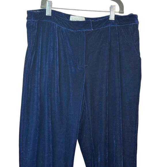 Sabine Blue Velvet Jogger Pants sz L - Picture 6 of 10